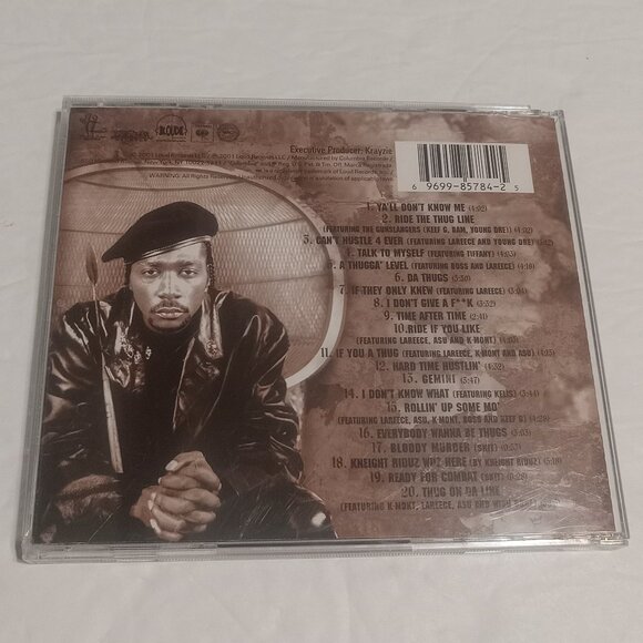 Krayzie Bone Thug On Da Line Rap CD 2001 - Picture 2 of 5